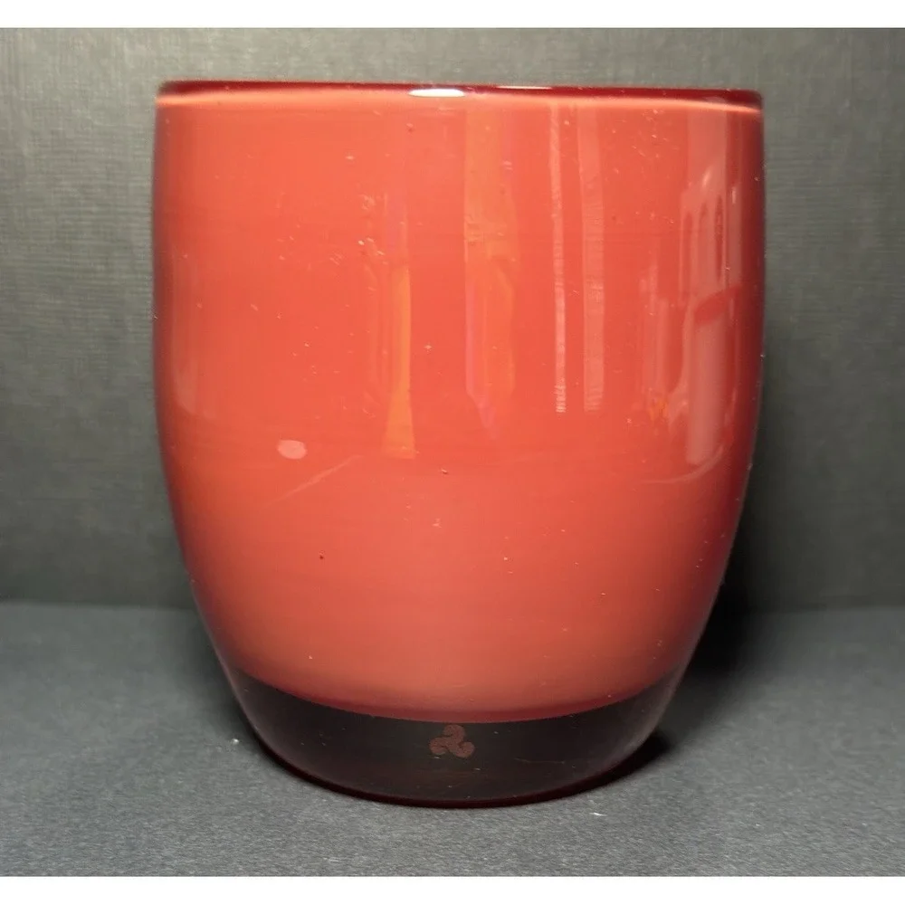 Glassybaby Candle Holder RUDOLPH Glass Votive Holder Pre Triskelion 1416